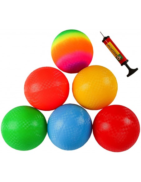 Set 6 pelotas saltarinas rayas 6 colores